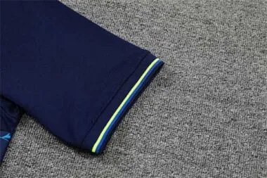 Tottenham Hotspur Navy Blue Geometric Polo Shirt