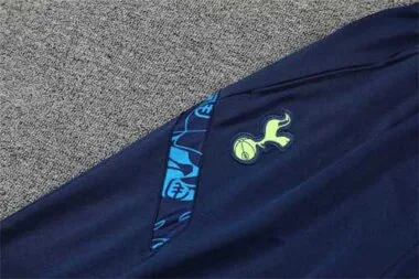 Tottenham Hotspur Navy Blue Geometric Polo Shirt