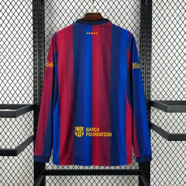 26-27 Barcelona Home Long Sleeves Kit Soccer T-Shirt AAAAJersey Supply Yupoo