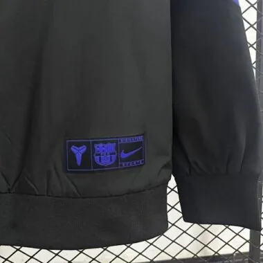 25-26 Barcelona Black Windbreaker Jackets Soccer T-Shirt AAAAJersey Supply Yupoo