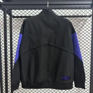 25-26 Barcelona Black Windbreaker Jackets Soccer T-Shirt AAAAJersey Supply Yupoo