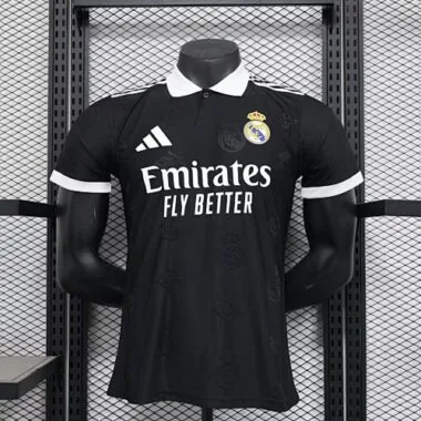 25-26 Real Madrid Black Kit Special Edition Player Version Soccer