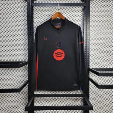 24-25 Barcelona Away Black Long Sleeve Football AAAAJersey Yupoo