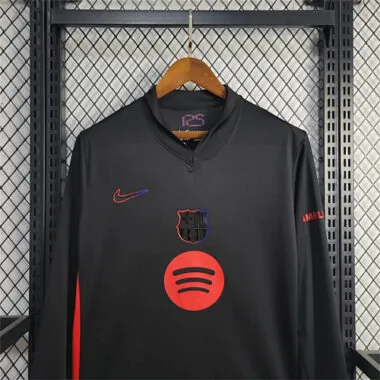 24-25 Barcelona Away Black Long Sleeve Football AAAAJersey Yupoo