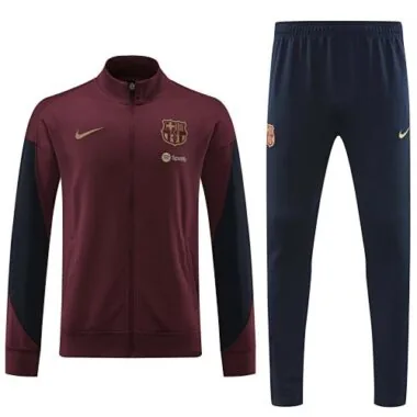 24-25 Barcelona Long Sleeve Kits Red Jacket Suits Football AAAAJersey Supplier