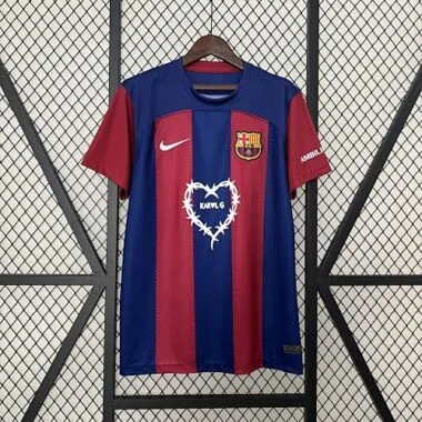 23-24 Barcelona Home KarolG Clásico Special Edition Kit Jerseys Supllier Yupoo