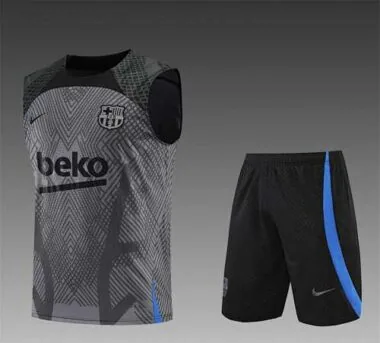 22-23 Barcelona vest training suit kit grey