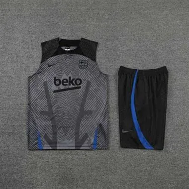 22-23 Barcelona vest training suit kit grey