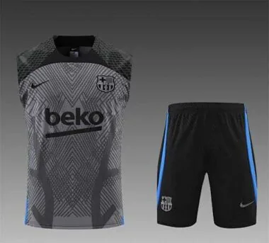 22-23 Barcelona vest training suit kit grey