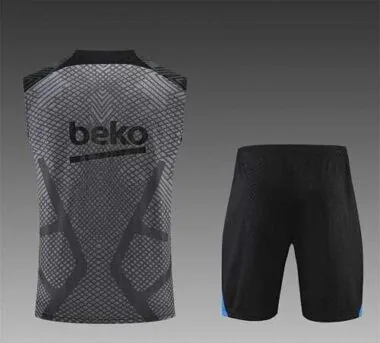 22-23 Barcelona vest training suit kit grey