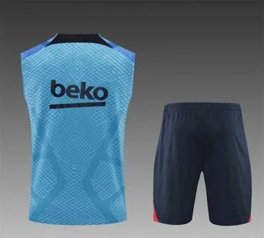 22-23 Barcelona vest training suit kit blue