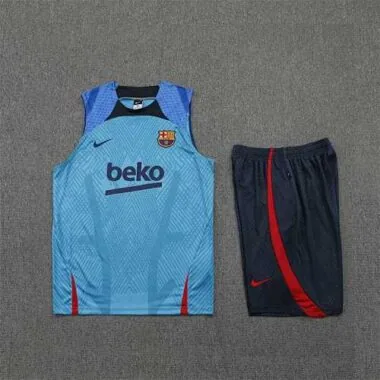 22-23 Barcelona vest training suit kit blue