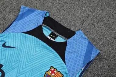 22-23 Barcelona vest training suit kit blue