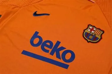 22-23 Barcelona training suit short sleeve kit orange