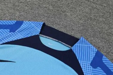 22-23 Barcelona training suit short sleeve kit blue | 3