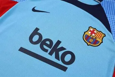 22-23 Barcelona training suit short sleeve kit blue | 3