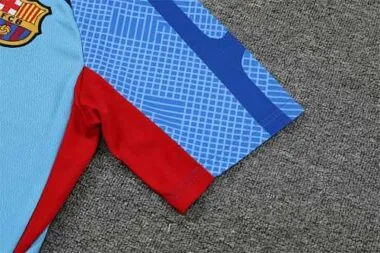 22-23 Barcelona training suit short sleeve kit blue | 3