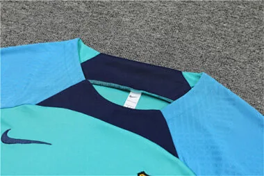 22-23 Barcelona training suit short sleeve kit blue