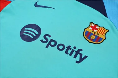 22-23 Barcelona training suit short sleeve kit blue