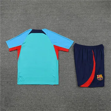 22-23 Barcelona training suit short sleeve kit blue