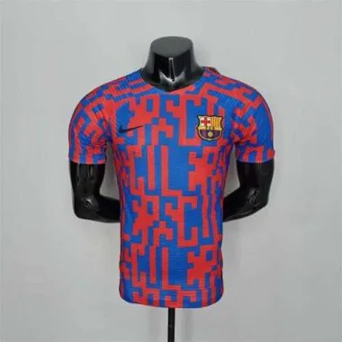 22-23 Barcelona Pre-match suit redblue player version