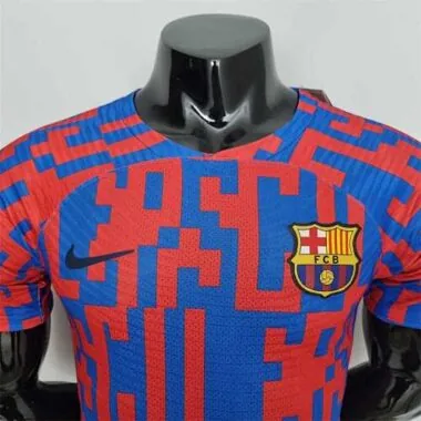 22-23 Barcelona Pre-match suit redblue player version