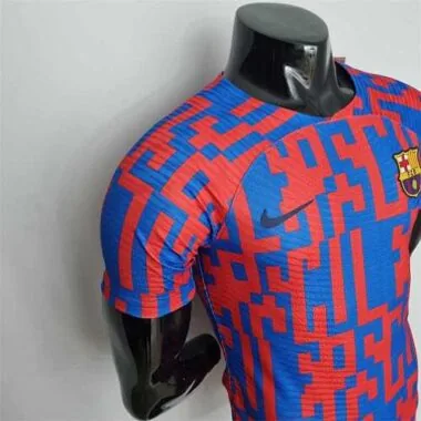 22-23 Barcelona Pre-match suit redblue player version