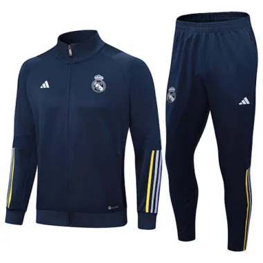 23-24 Real Madrid Training Suits Navy Long-Pull Jackets