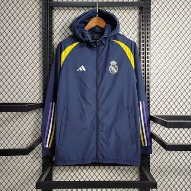 23-24 Real Madrid Navy Windbreaker Jackets Soccer Jerseys Yupoo(1)