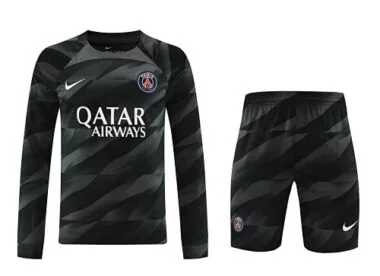 23-24 PSG Goalkeeper Black Long Sleeve Soccer Jerseys Yupoo