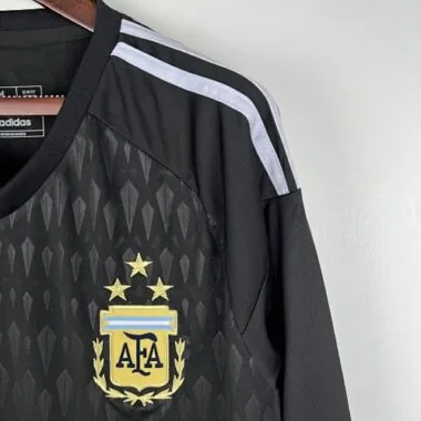 2023 Keepershirt met lange mouwen Argentinië Zwart S-XXL