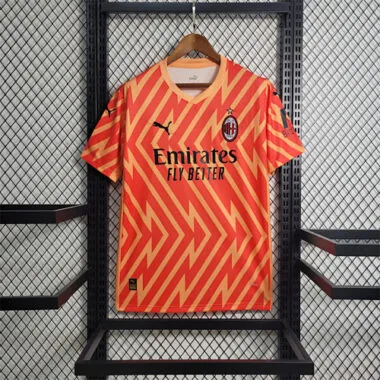 23-24 AC Milan-doelman, oranje, maat S-XXL, voetbalshirt
