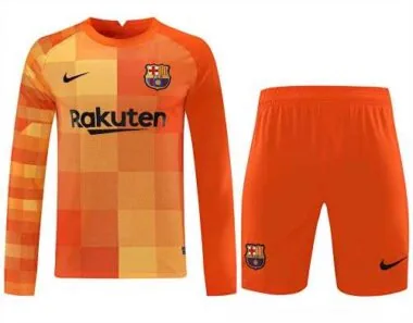 21-22 Barcelona orange goalkeeper long sleeve