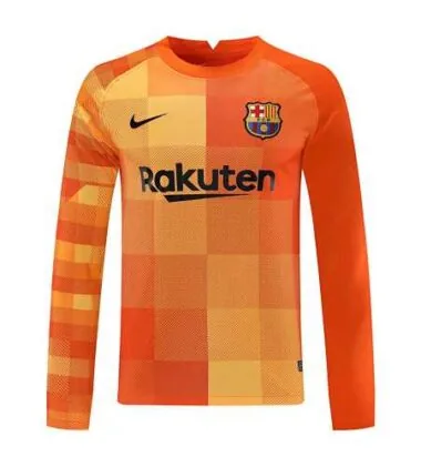 21-22 Barcelona orange goalkeeper long sleeve