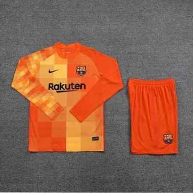 21-22 Barcelona orange goalkeeper long sleeve