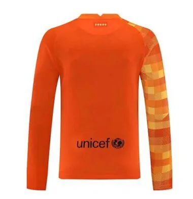 21-22 Barcelona orange goalkeeper long sleeve