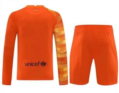 21-22 Barcelona orange goalkeeper long sleeve