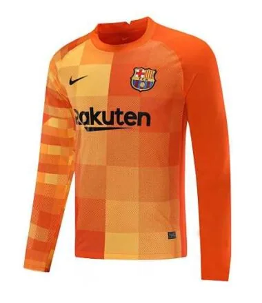 21-22 Barcelona orange goalkeeper long sleeve