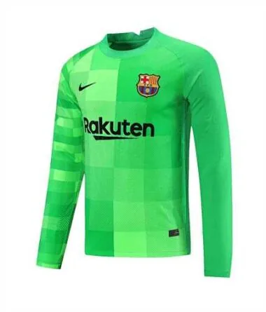 21-22 Barcelona green goalkeeper long sleeve