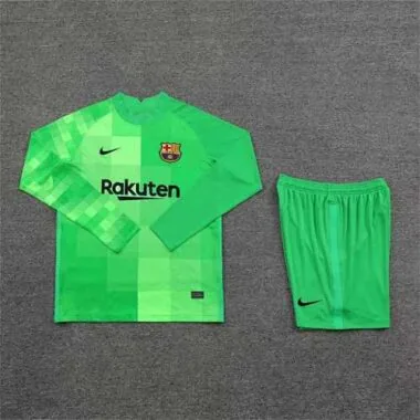 21-22 Barcelona green goalkeeper long sleeve