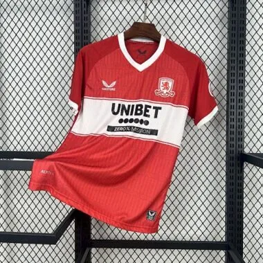 25-26 Middlesbrough Home Kit Soccer T-Shirt AAAAJersey Supply Yupoo