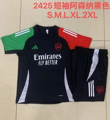 24-25 Arsenal Black Training Kit Soccer