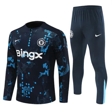 24-25 Chelsea Long Sleeve Training Suit Football Shirts(2)
