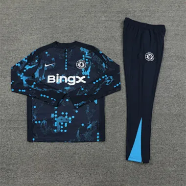24-25 Chelsea Long Sleeve Training Suit Football Shirts(2)