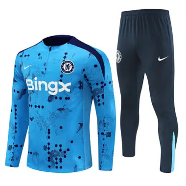 24-25 Chelsea Long Sleeve Training Suit Football Shirts(3)