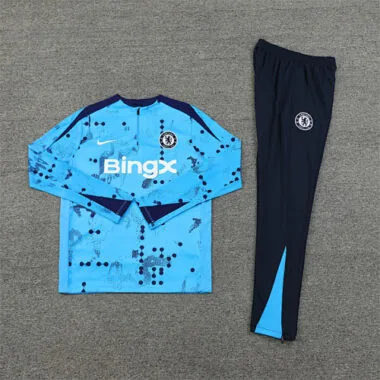 24-25 Chelsea Long Sleeve Training Suit Football Shirts(3)