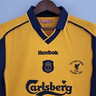 00-01 Retro Liverpool Soccer Jersey Away