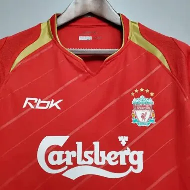 05-06 Retro Liverpool Soccer Jersey Home