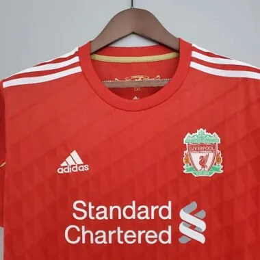 10-11 Camisola de futebol retro do Liverpool (jogo em casa)