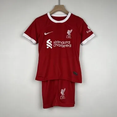 23-24 Liverpool Home Kids Football Jersey